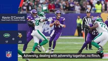 Download Video: Vikings' 'no flinch' mentality sees them edge Jets