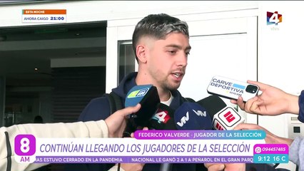 Lo que dijo Federico Valverde al llegar a Uruguay