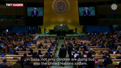 İletişim Başkanlığı katil İsrail'in Gazze'ye yönelik saldırılarının 1'inci yılı dolayısıyla video yayımladı