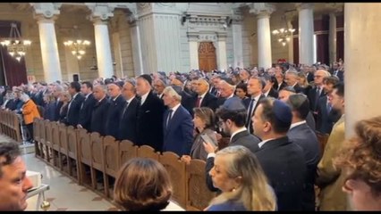 7 ottobre, commozione alla Sinagoga di Roma fra ministri e parlamentari