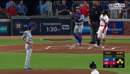 Ronald Acuña Jr se convirtió en el pelotero más joven en dar un grand slam en postemporada