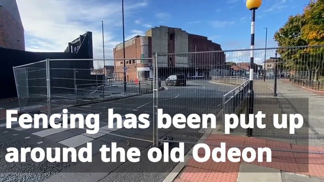 Cordon erected around Hartlepool's former Odeon cinema after fire causes significant damage