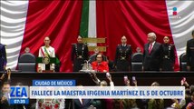 Fallece Ifigenia Martínez, presidenta de la Cámara de Diputados