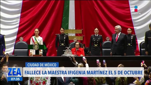 Fallece Ifigenia Martínez, presidenta de la Cámara de Diputados