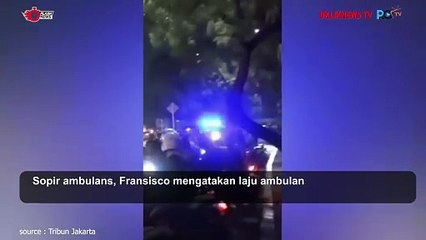 Mobil Ambulance Tertahan Balap Liar di Taman Mini