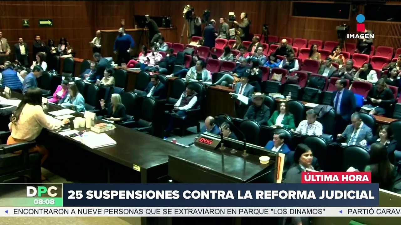 Hay 25 suspensiones contra la reforma al Poder Judicial