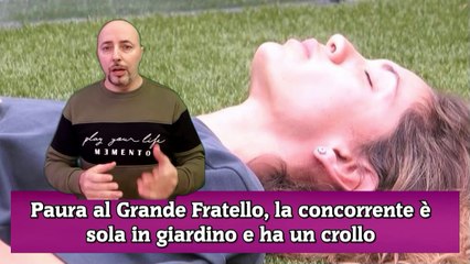 Grande spavento al GF, la concorrente è sola in giardino e ha un crollo