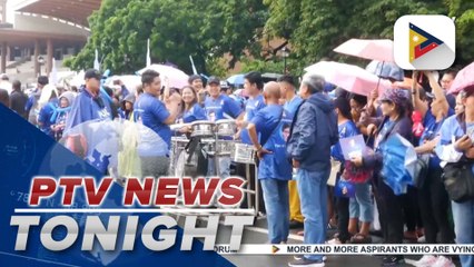 Supporters, aspirants gather inside and outside of Manila Hotel Tent City