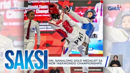 Tachiana Mangin, nanalong gold medalist sa 2024 World Junior Taekwondo Championships | Saksi