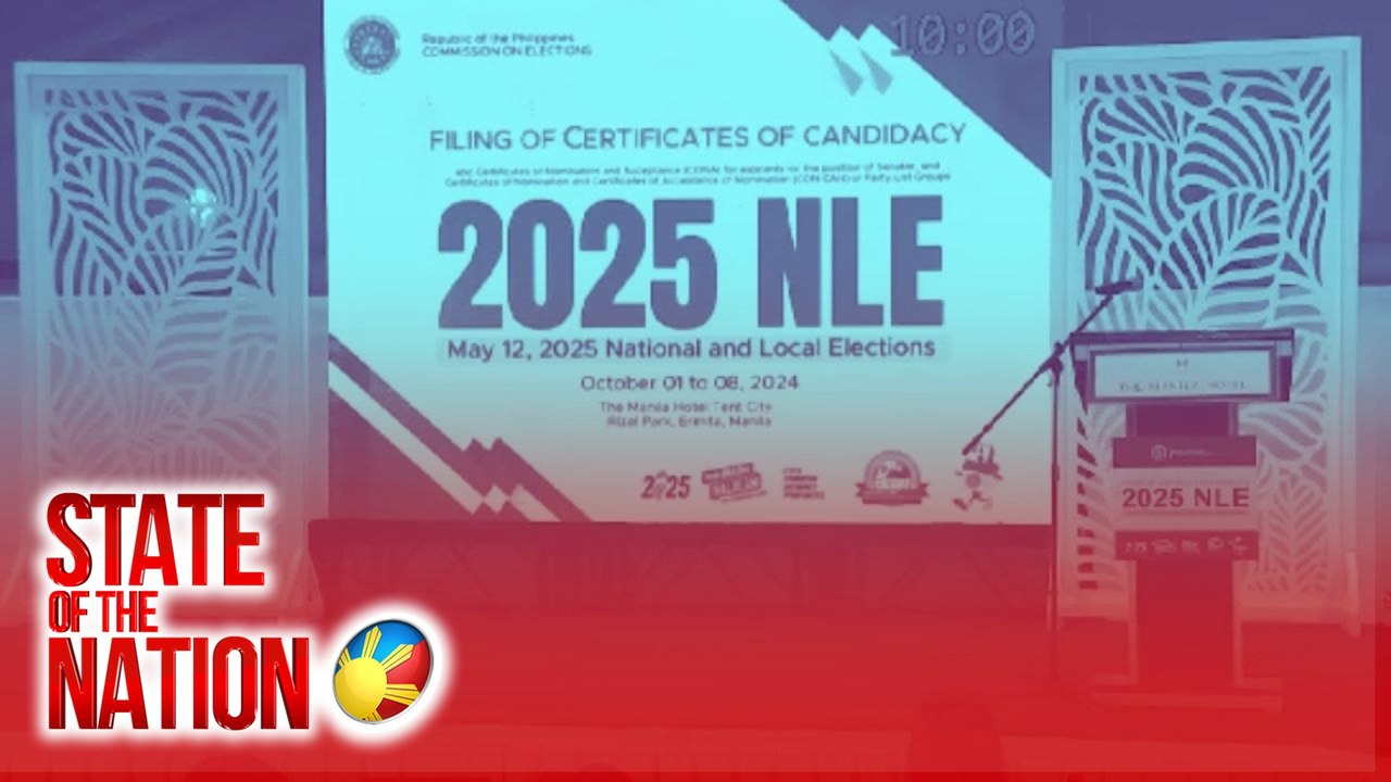Ilang dati at kasalukuyang miyembro ng Gabinete at Kongreso, kabilang sa mga naghain ng coc sa pagka-senador | SONA