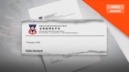 Sekolah Menengah Kuen Cheng nafi video kes buli