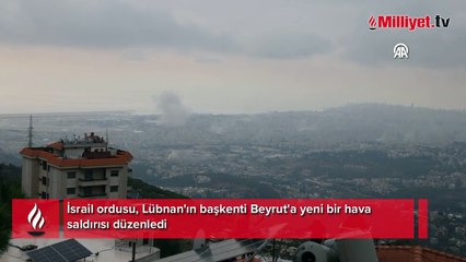 İsrail Beyrut'u yeniden vurdu! Dumanlar yükseliyor