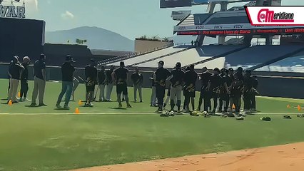 ¡Continúan los entrenamientos de los Leones del Caracas!