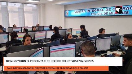 Disminuyeron el porcentaje de hechos delictivos en Misiones