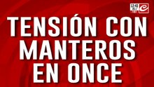 Tensión con manteros en Once