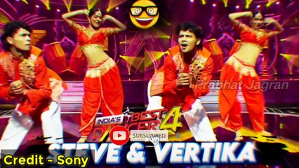 Steve and Vertika Fire on Stage IBD 4 Steve Vertika Got Full Score Today in India s Best Dancer
