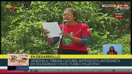 Venezuela desarrolla una Tribuna Cultural en solidaridad con palestina