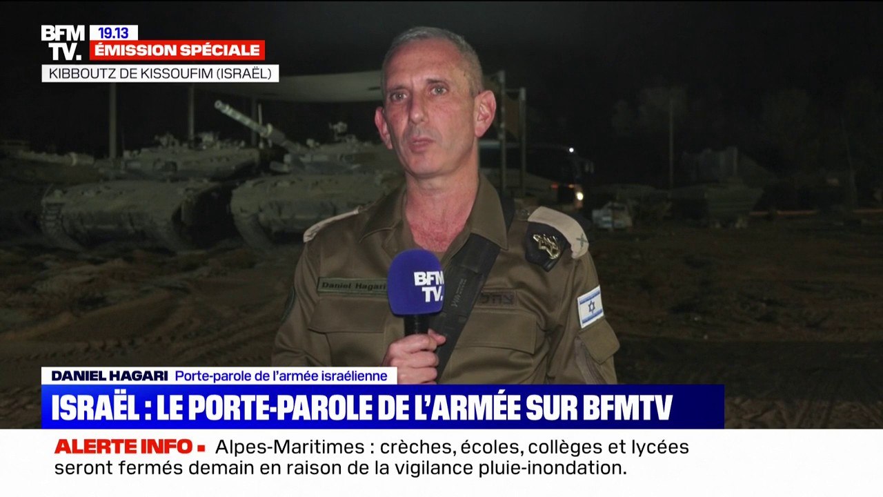 Daniel Hagari, porte-parole de l'armée israélienne: "Nous ne luttons pas contre les Gazaouis, ni les Yéménites mais contre les organisations terroristes qui veulent massacrer les Israéliens"