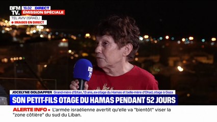 Otages français du Hamas: "On n'a aucune information", indique Jocelyne Goldapper, belle-mère d'Ohad Yahalomi, détenu depuis le 7-octobre 2023