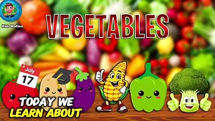 EducationalVideos  for kids| vegetables name in English |Vegetables for children's vocabulary