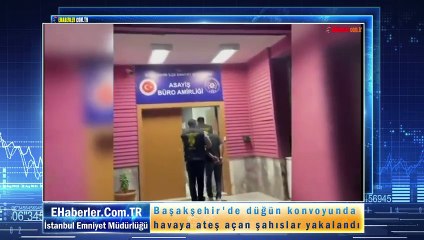 Başakşehir'de düğün konvoyunda havaya ateş açan şahıslar yakalandı