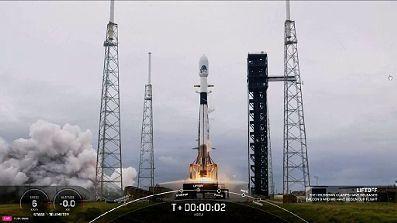 Hera: Europäische Raumsonde zu Asteroiden-Mission gestartet