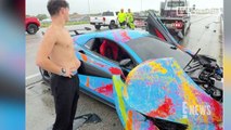 YouTube Star Jack Doherty Crashes 200000 Sports Car While Streaming Live.