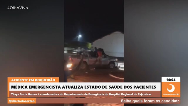 Médica emergencista atualiza estado de saúde dos pacientes