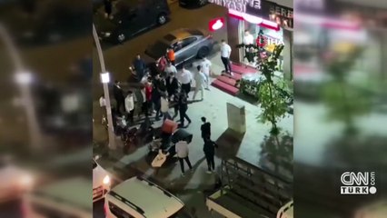 Düğün konvoyu ile mahalleli arasında kavga