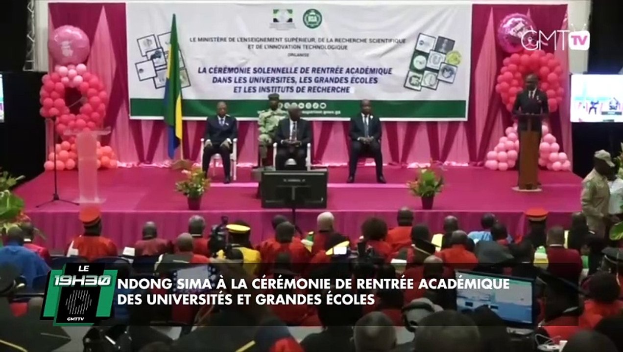 [#Reportage] Gabon : Ndong Sima à la cérémonie de rentrée académique des universités et grandes écoles