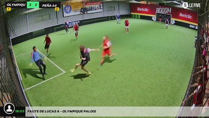 Faute de Lucas A - OLYMPIQUE PALOIS
