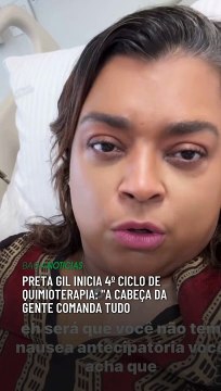 Preta Gil inicia 4º ciclo de quimioterapia: Minha ficha caiu vai sair 20h