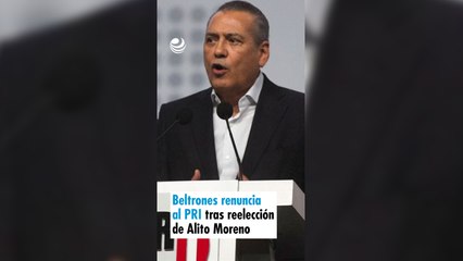 Beltrones renuncia al PRI tras reelección de Alito Moreno