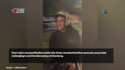 Pemuda Bandung Viral Ejek Polisi Ketika Ditegur Kebut-Kebutan di Jalan