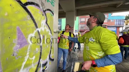 Embellecimiento de la parte baja del puente de la calle 72 con carrera 30
