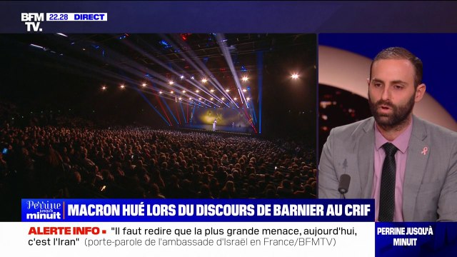 Emmanuel Macron hué au rassemblement du Crif: Nous avons besoin de notre ami (la France) à nos côtés , assure Hen Feder (porte-parole de l'ambassade d'Israël en France)