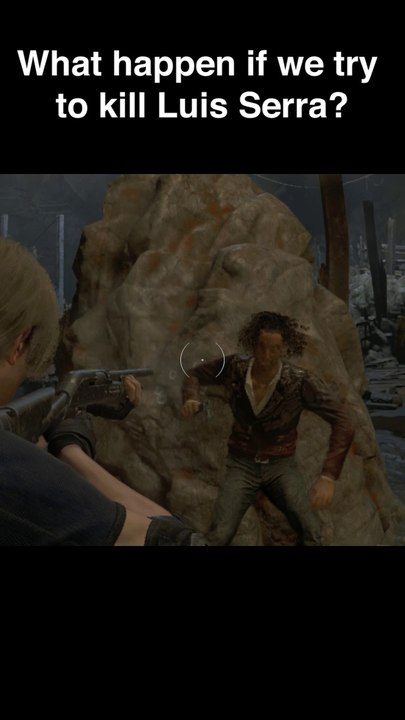 What happen if we try to kill Luis Serra? #residentevil4remake #gamestyphoon #luis #leon #shorts #reels