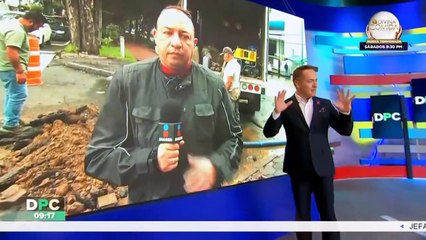 Se registra fuga de agua sobre Miguel Ángel de Quevedo