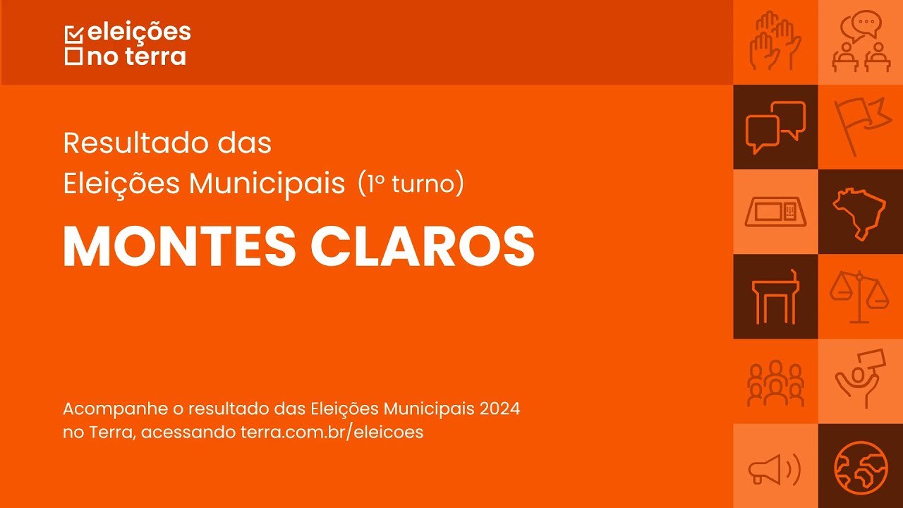 Resultado do 1° turno das Eleições 2024 em Montes Claros/MG