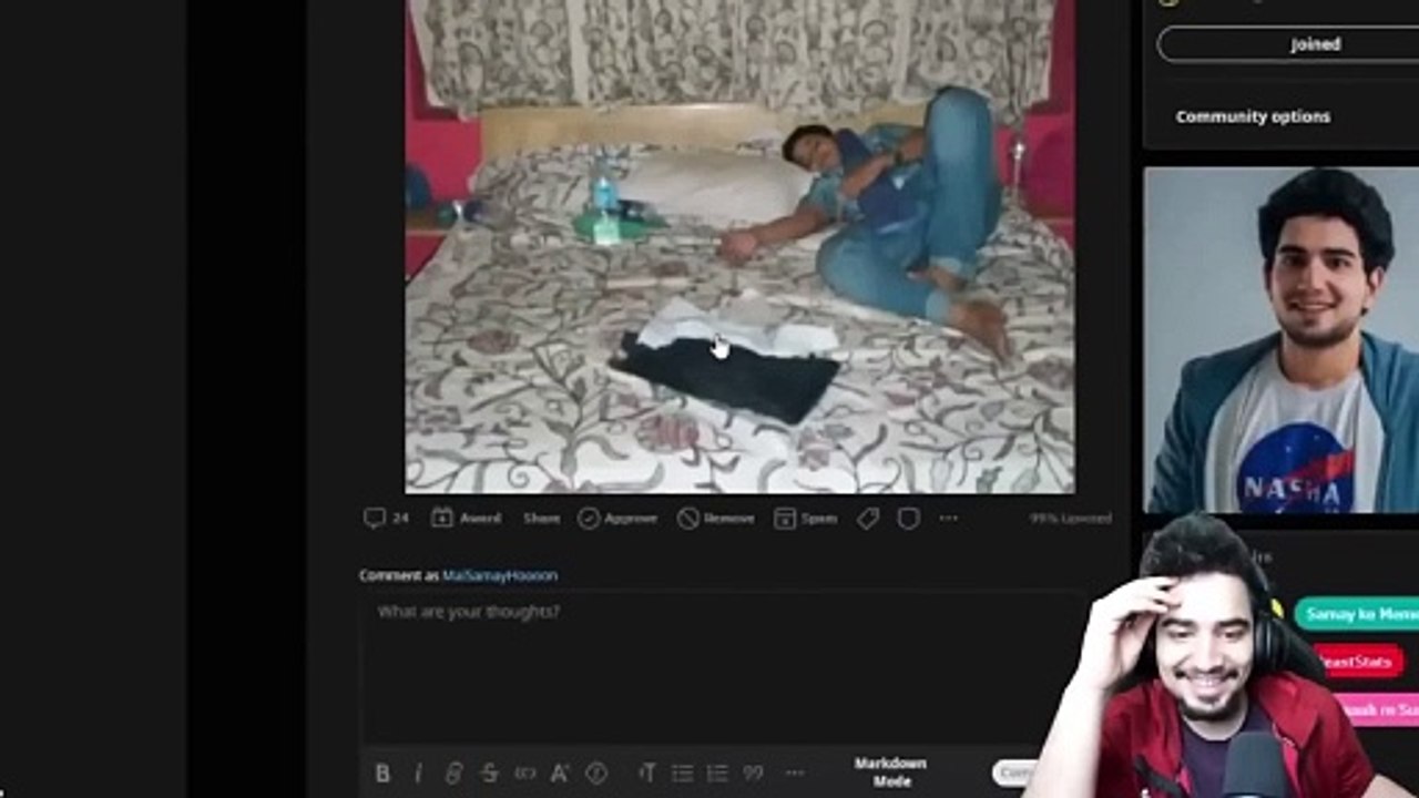 SAMAY RAINA'S PHOTOS LE*AKED | SAMAY CALLING HIS FATHER ON STREAM