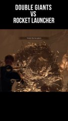 Double El Gigante VS Rocket Launcher #ResidentEvil4Remake #GamesTyphoon #DoubleElGigante #ElGigante #shorts #reels