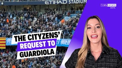 The Catalan Banner from Manchester City Fans with a Special Request for Guardiola