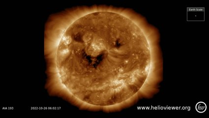 Spacecraft Sees The Sun's 'Sinister Smile' In Time For Halloween