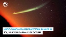 Nuevo cometa ATLAS en trayectoria rasante al Sol, será visible a finales de octubre