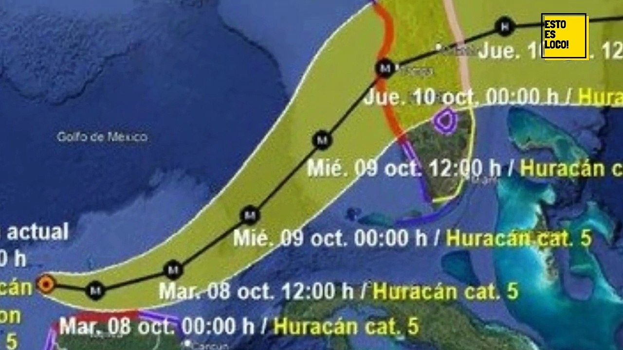 Huracán 'Milton' Anuncian ley seca en Cancún, suspenden clases y vuelos