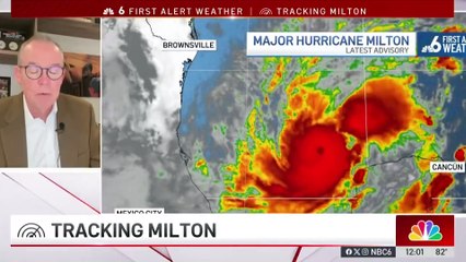 Un reportero del tiempo se derrumba al describir el poder del huracán Milton durante una transmisión en vivo por televisión