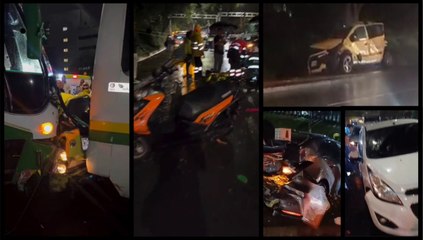 Choque múltiple en Las Palmas deja seis heridos
