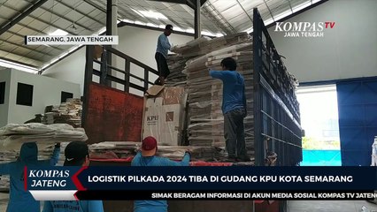 Logistik Pilkada 2024 Tiba di Gudang KPU Kota Semarang