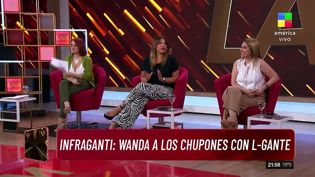 Se viraliza una foto de Wanda Nara y L-Gante a los besos