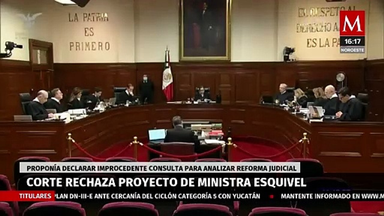 Suprema Corte rechaza proyectos que proponían desechar consulta a trámite de la reforma judicial